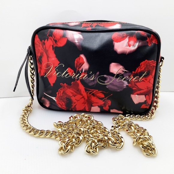 {Victoria’s Secret} Red Rose Pattern Cross Body - Picture 9 of 9